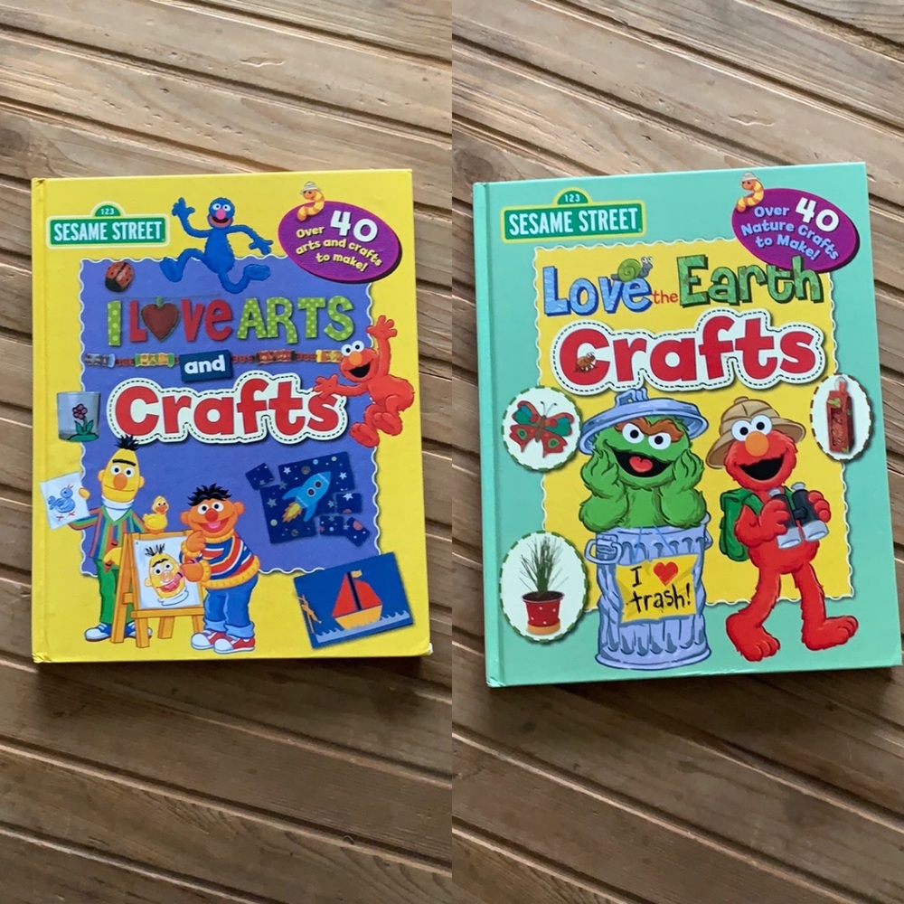 2 Sesame Street Craft Books